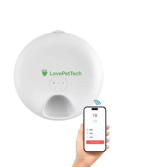 Distributeur automatique de pâtée multi-bacs LovePetTech
Distributeur de repas humide pour chat LovePetTech
Nourrisseur programmable LovePetTech pour chien et chat