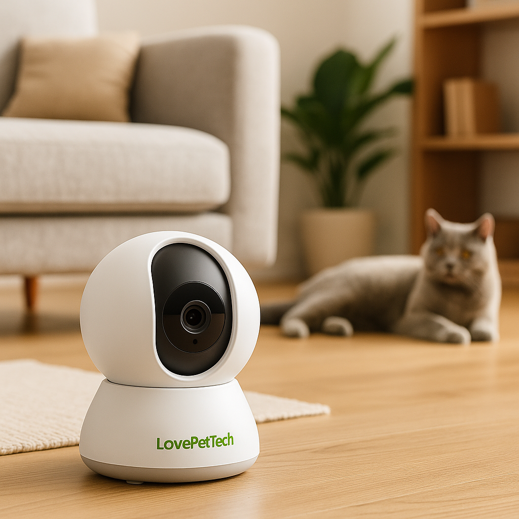 Caméra connectée LovePetTech surveillance chien
Caméra LovePetTech vision nocturne pour animaux
Application mobile caméra LovePetTech pour chat et chien