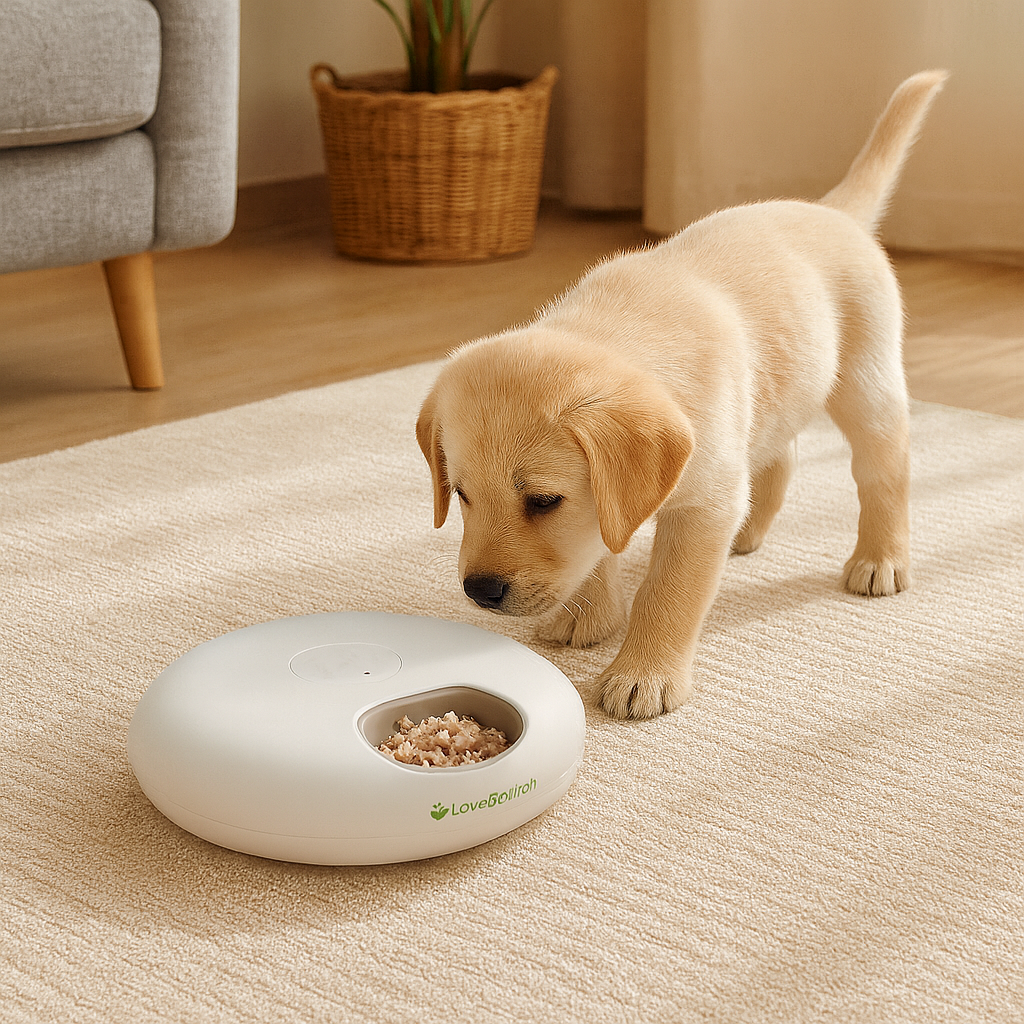 Distributeur automatique de pâtée multi-bacs LovePetTech
Distributeur de repas humide pour chat LovePetTech
Nourrisseur programmable LovePetTech pour chien et chat