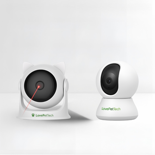 Pack Caméra connectée LovePetTech avec jouet laser interactif – offre exclusive -15 %, e-commerce premium